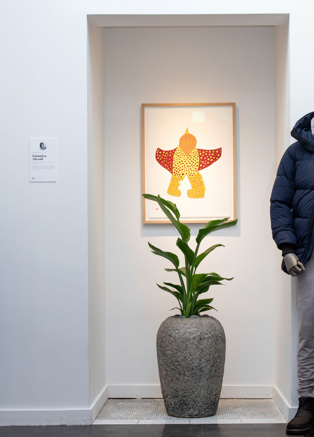 Saimaiyu Akesuk, Exuberant Spirit, 2023, 30×22½ in coloured pencil and ink. photo by Robin Hill